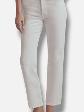 Favorite Daughter Women's White The Vivi Ankle Jeans Pants Size 28